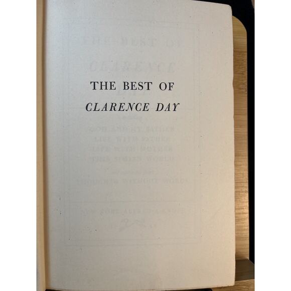 The Best of Clarence Day Hardcover Published in 1948 First Edition - Picture 8 of 9